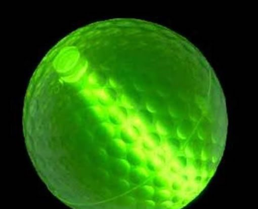 glow-stick golf ball